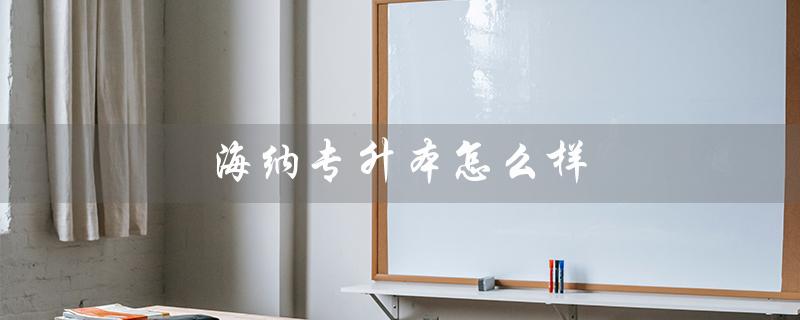 海纳专升本怎么样