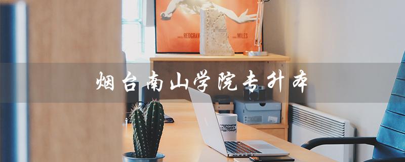 烟台南山学院专升本（烟台南山学院专升本分数线是多少）